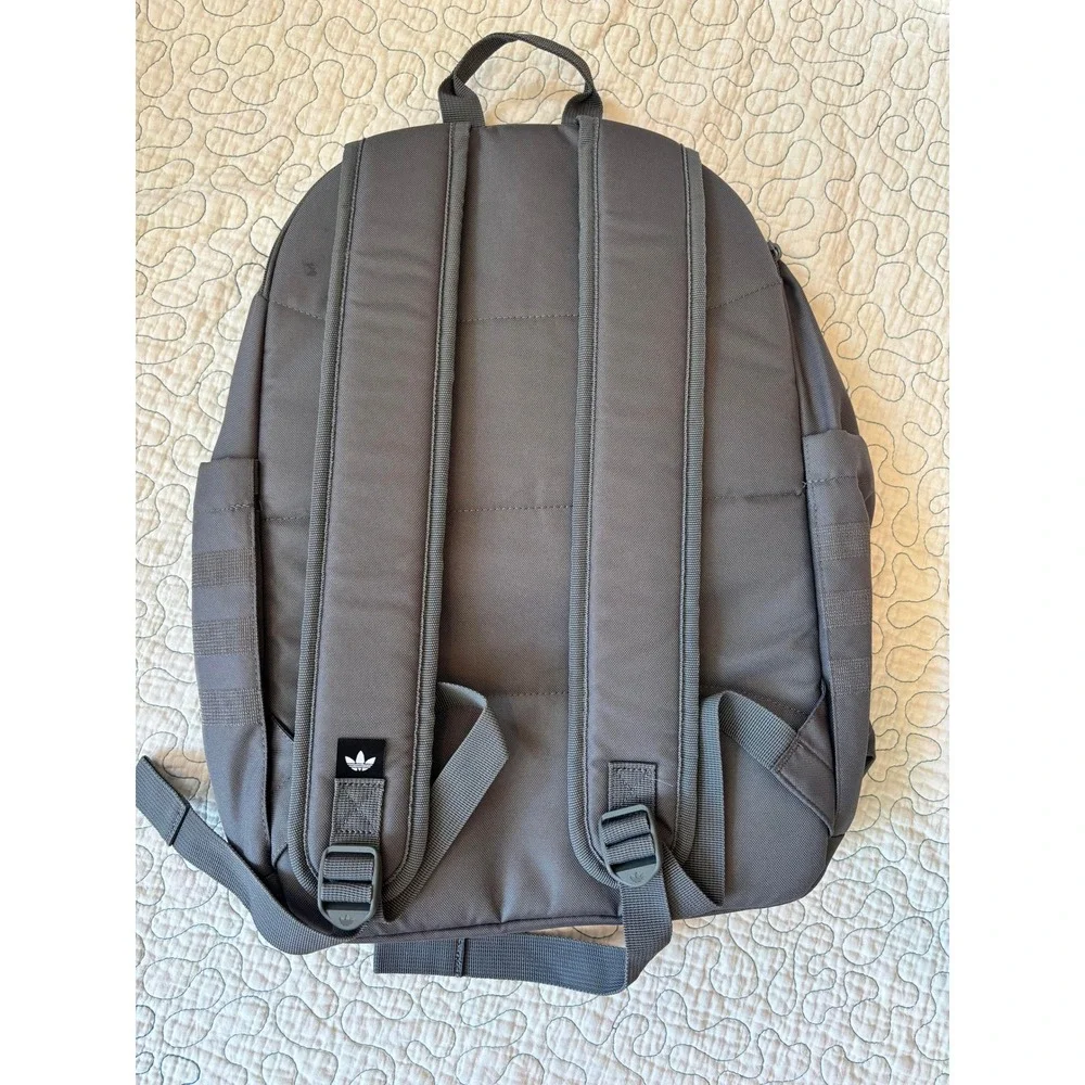 Adidas Premise Backpack Grey Tech Friendly 16 Inch Laptop Bag Trefoil Logo